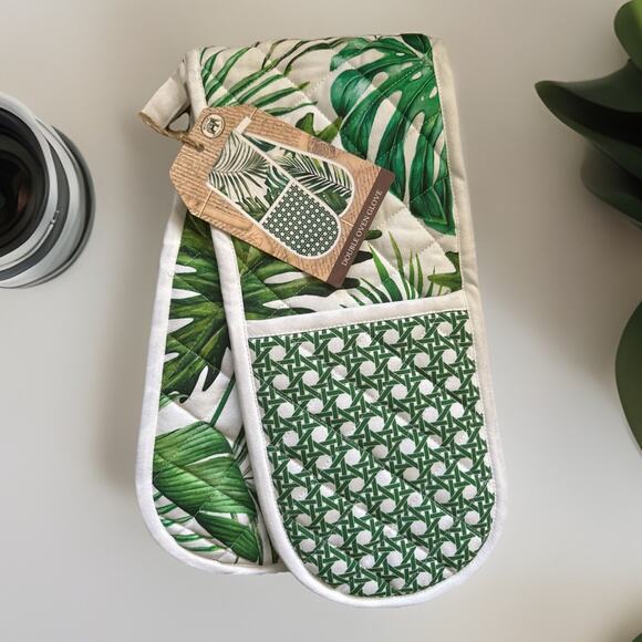 Michel Design Works Palm Breeze Double Oven Glove New With Tags - Picture 1 of 4